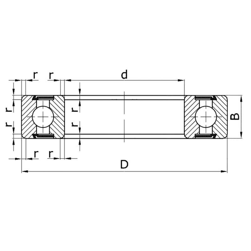 Подшипник W 6310 2RS1 (SS 6310-2RS) Craft 50×110×27 мм, фото 2