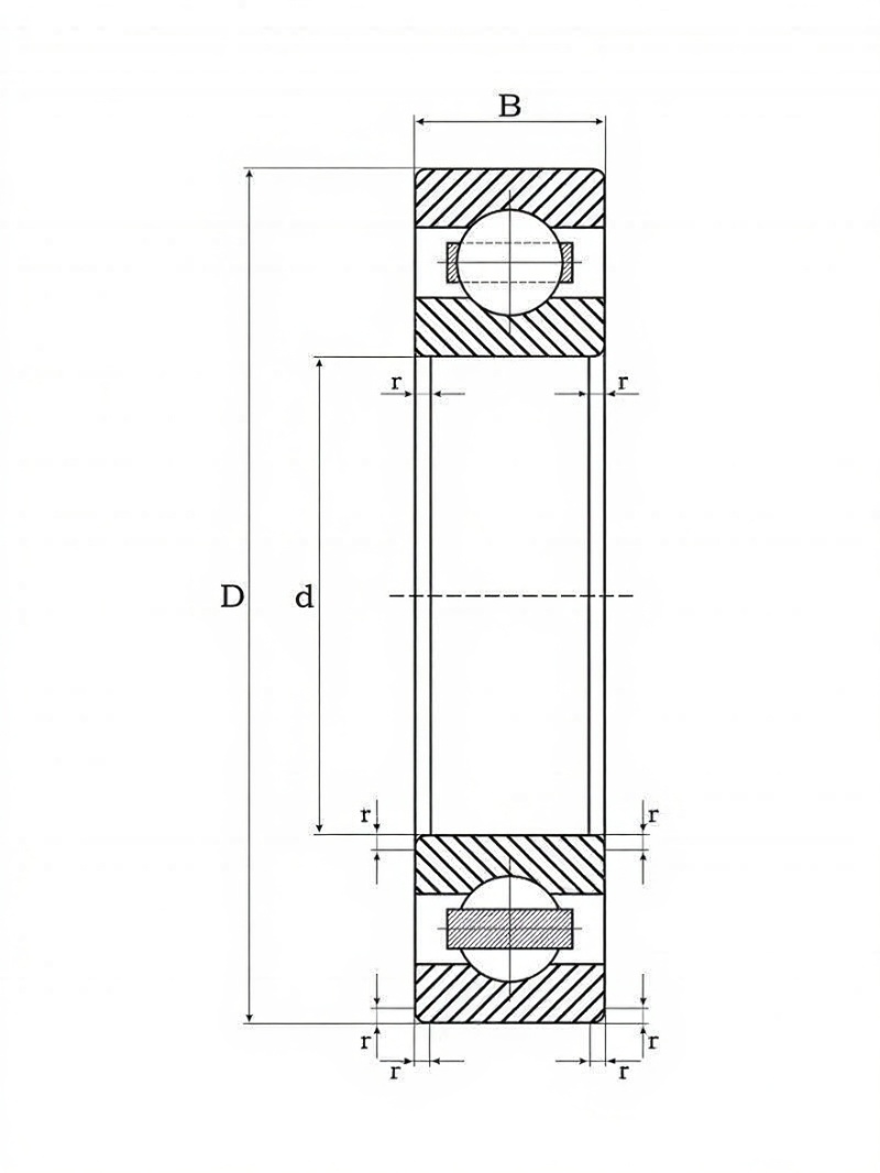 Подшипник W 6202 2RS1 (SS6202-2RS) Craft 15×35×11 мм, фото 2