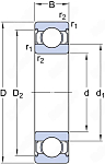 607 2RS C3 (180017) FBJ подшипник
